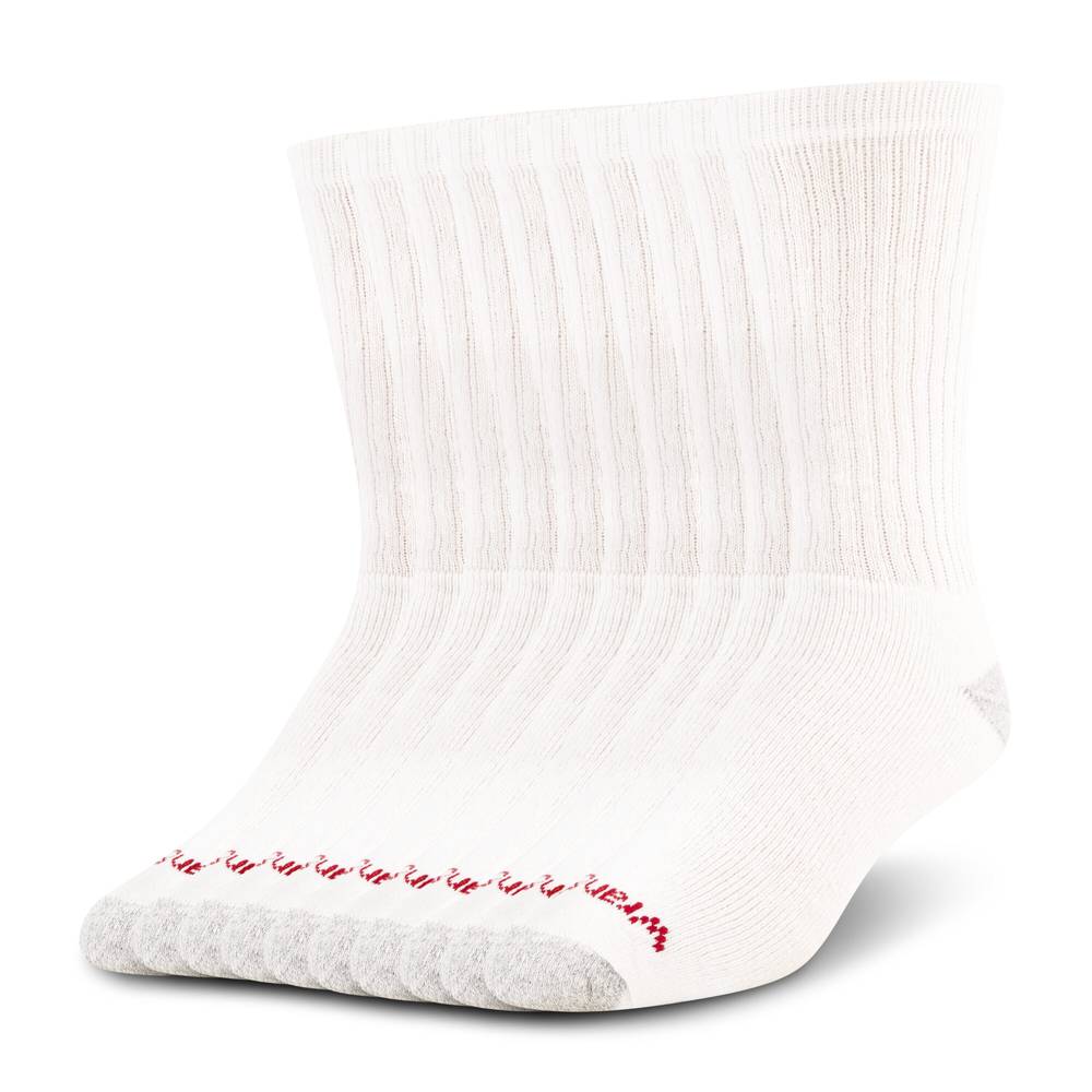 Wrangler Men's One Size Fits Most Cotton Polyester Blend Crew Socks (12-Pack) | WRM405