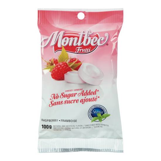 Mont Bec Raspberry Sugar Free Mints (100 g)