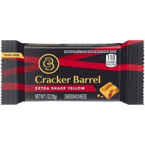 Cracker Barrel Extra Sharp Yellow Cheddar Cheese Snack 1oz