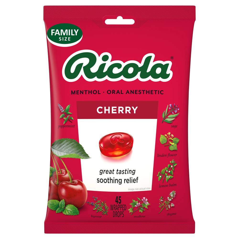 Ricola Drops Cheery Soothing Relief