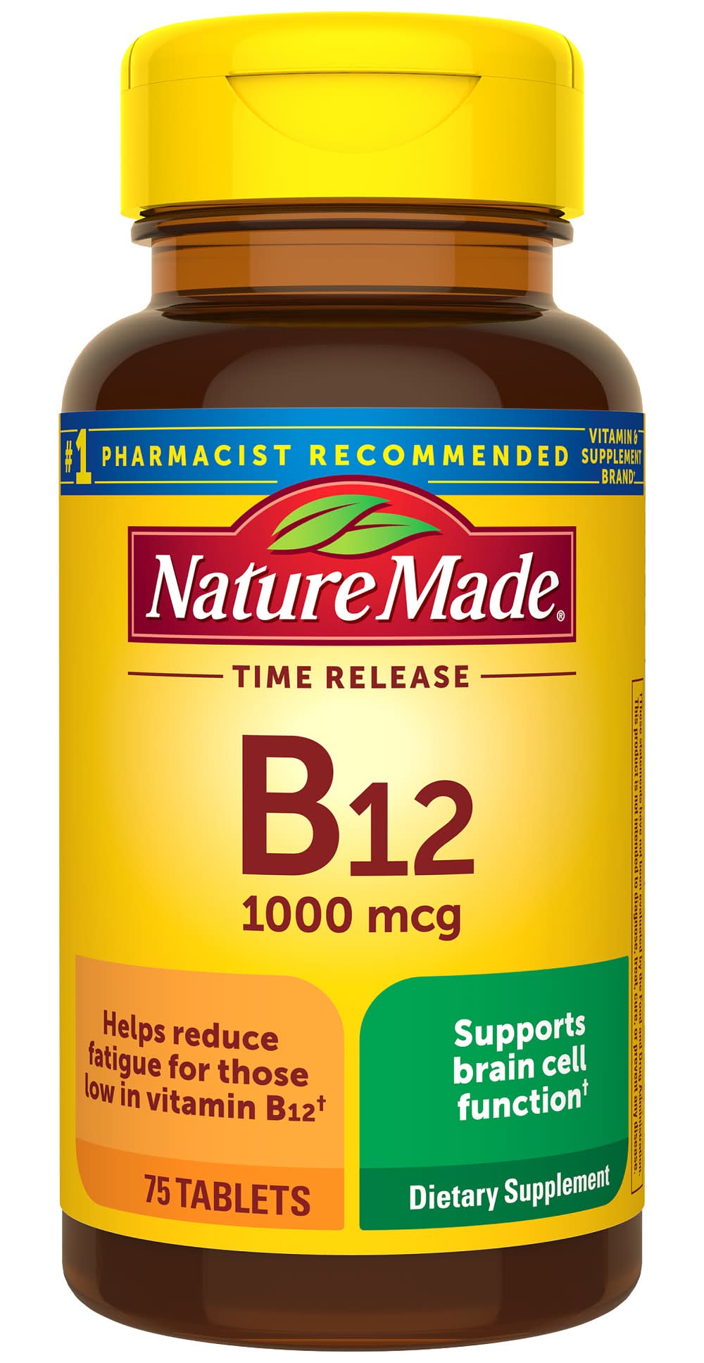Nature Made Vitamin B12 Dietary Supplement Tablets 1000 Mcg (75 ct)