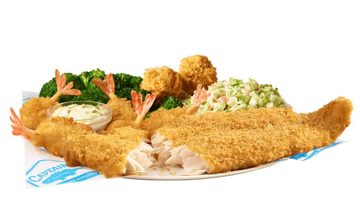 Zesty Lemon Crispy Catch & Shrimp Meal