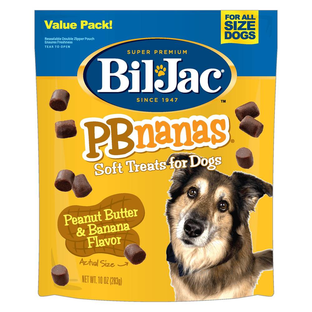 Bil-Jac® PBnanas Peanut Butter & Banana Soft Dog Treat (Flavor: Peanut Butter & Banana, Size: 10 Oz)