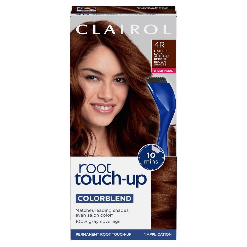 Clairol Nice N Easy Root Touch-Up Permanent Hair Color, 4R Dark Auburn Reddish Brown