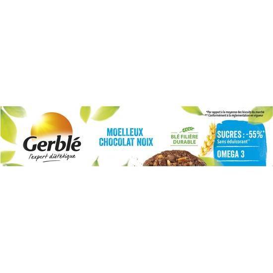 Gerblé - Biscuits moelleux chocolat noix (6 pièces)