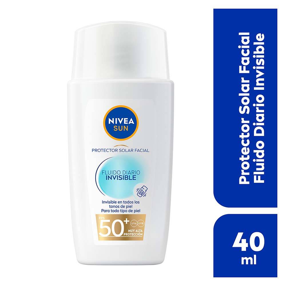 Nivea protector solar fluido diario invisible fps 50+