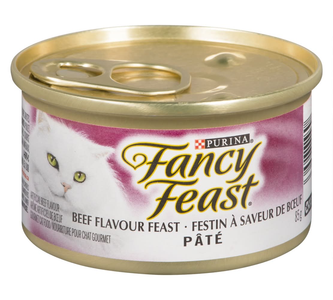 Purina Purina Fancy Feast Beef Flavoured Pâté Cat Food, 85-g