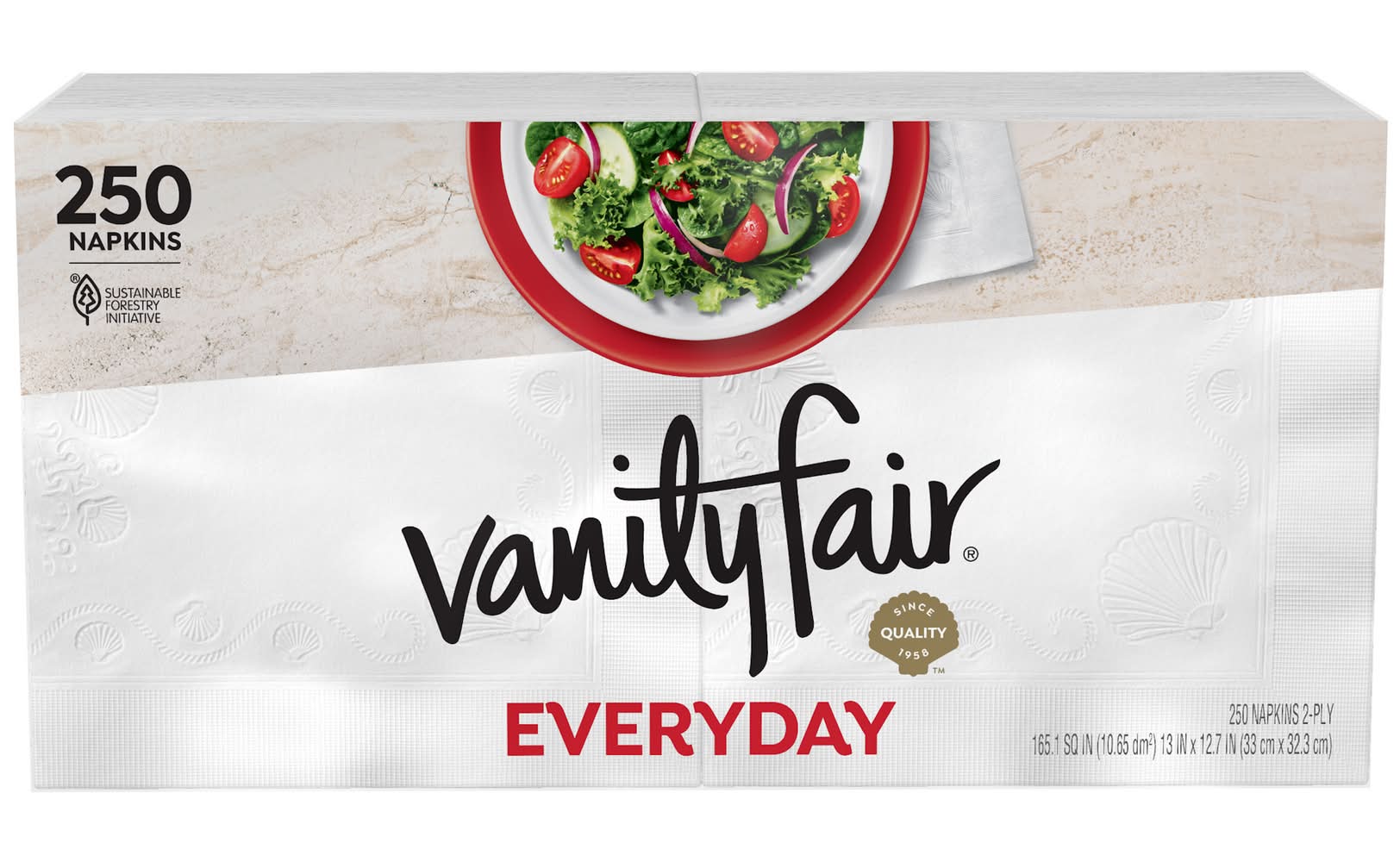 Vanity Fair 2-Ply Everyday Casual Napkins (1.9 lbs)