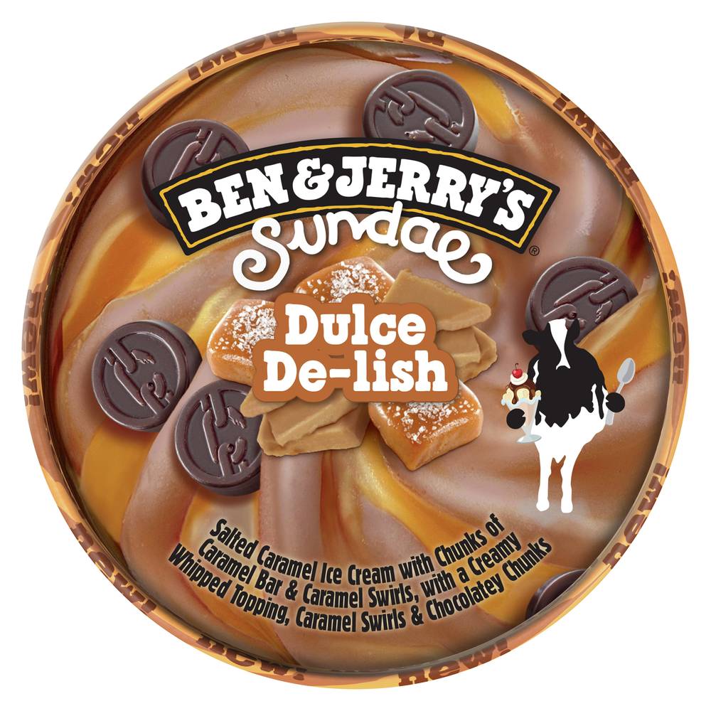 Ben & Jerry sundae dulce de lish