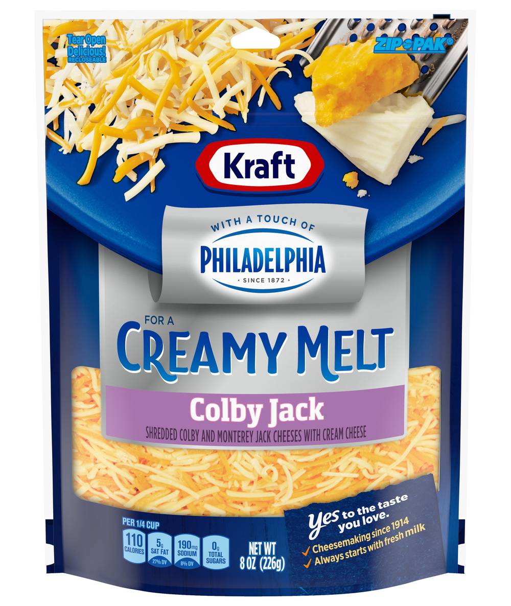 Kraft Shredded Creamy Melt Colby Jack Cheese (8 oz)