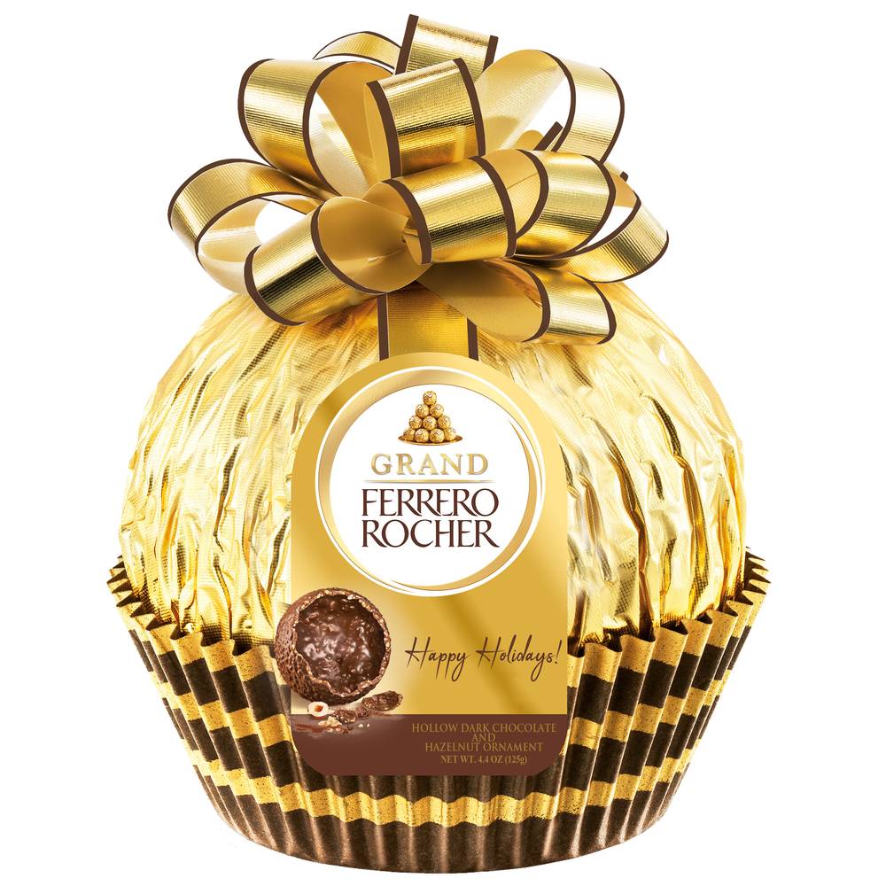 Ferrero Rocher Grand Hollow Milk Chocolate & Hazelnut Ornament (4.4 oz)