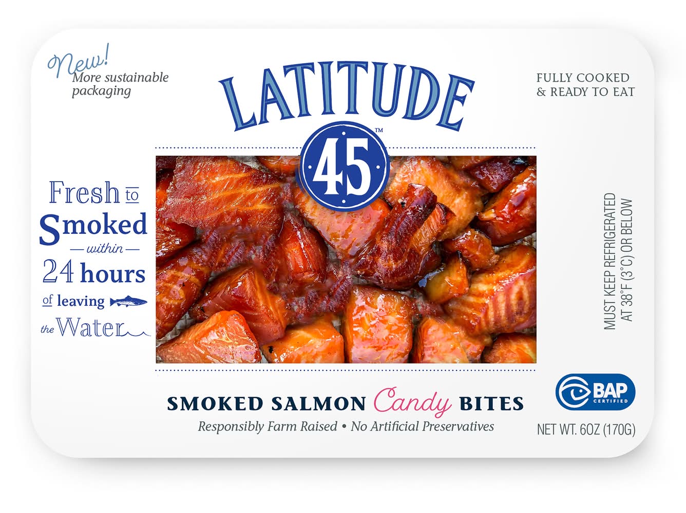 Latitude 45 Smoked Salmon Candy Bites (6 oz)