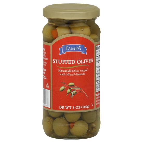 Pampa Stuffed Olives Monzanilla Olives Stuffed With Minced Pimiento
