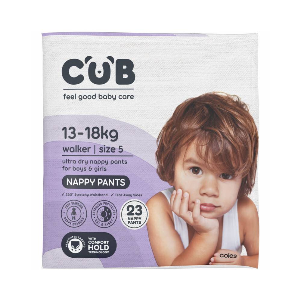 CUB Walker Nappy Pants, Size 5 (23 pack)