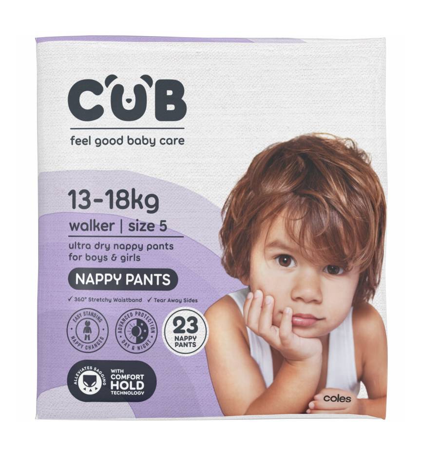 CUB Walker Nappy Pants, Size 5 (23 pack)