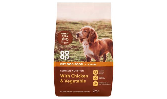 Co-op Dry Dog Food with Chicken & Vegetables +1 Year 2kg