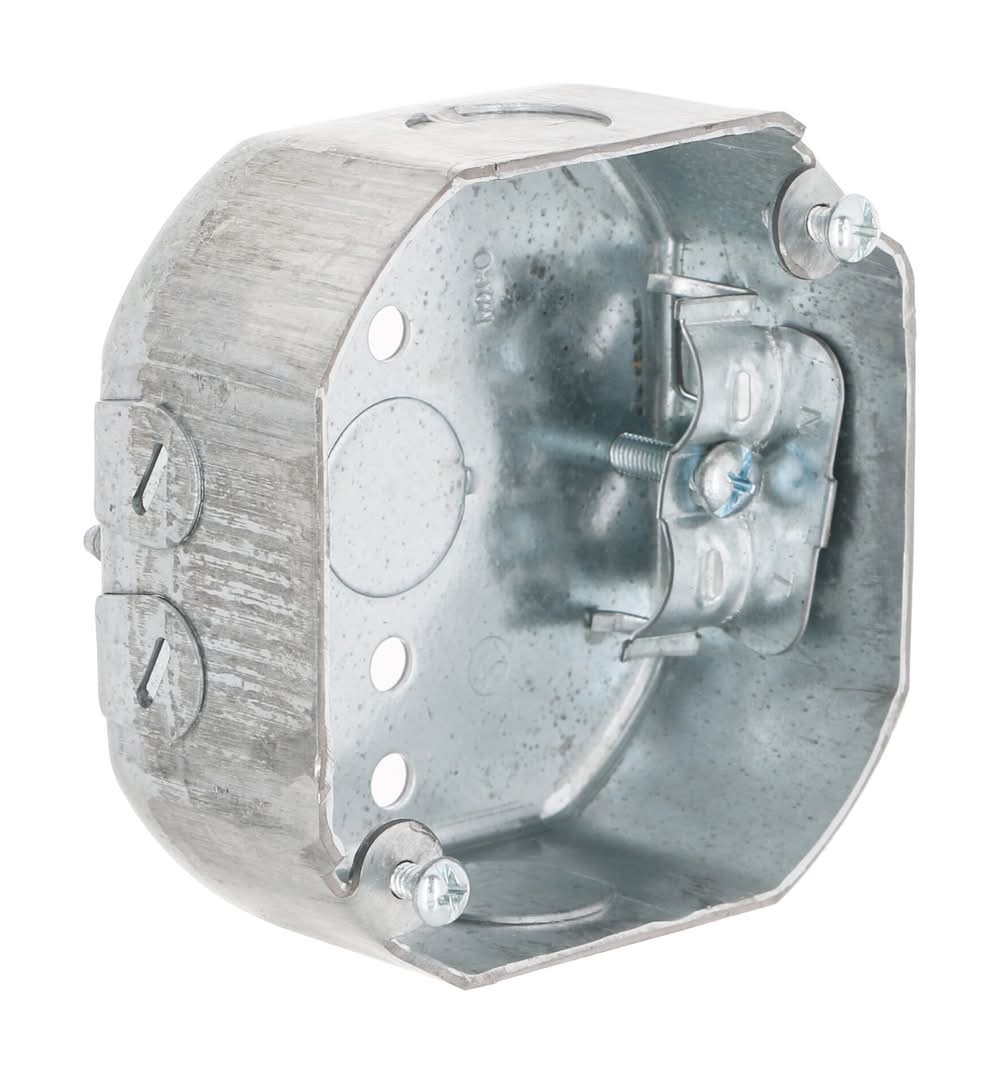 Hubbell RACO Galvanized steel New work/Old work Octagonal Electrical Box