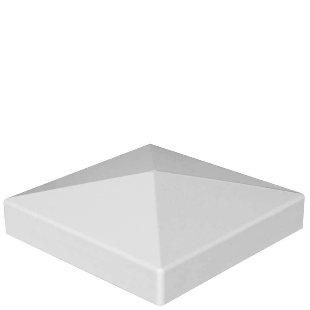 Freedom 4-in W x 4-in L White Vinyl Fence Post Cap- Fits Common Post Measurement: 4-in x 4-in | 73013953