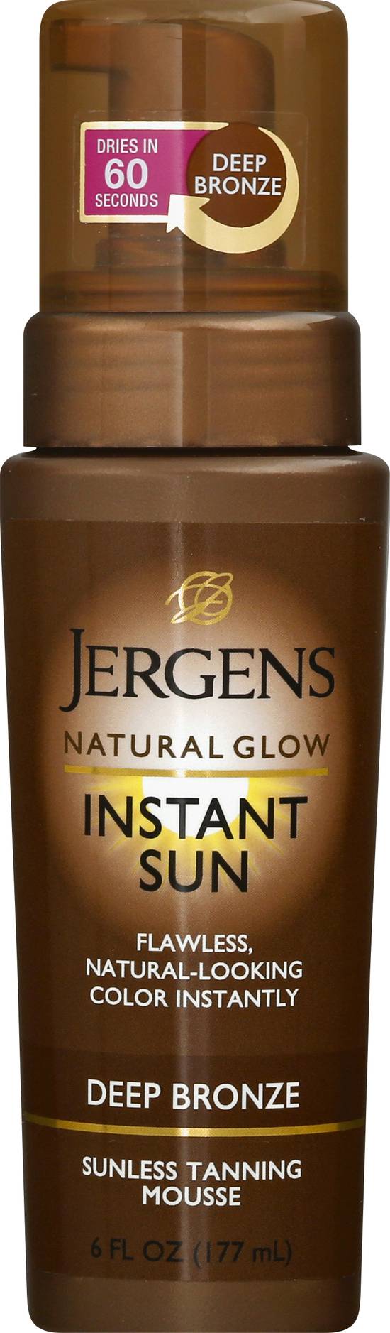Jergens Natural Glow Instant Sun Deep Bronze Tanning Mousse