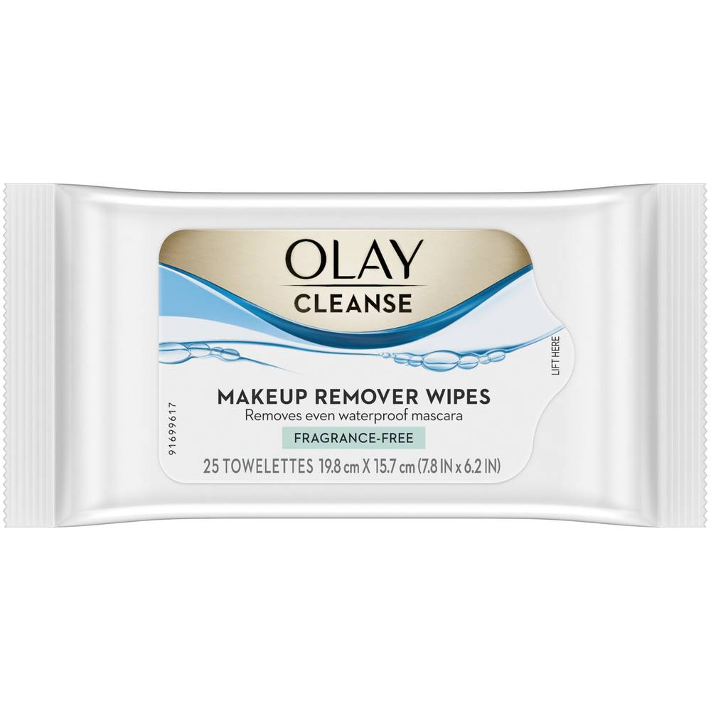 Olay Cleanse Rose Water Makeup Remover Wipes (25 ct)