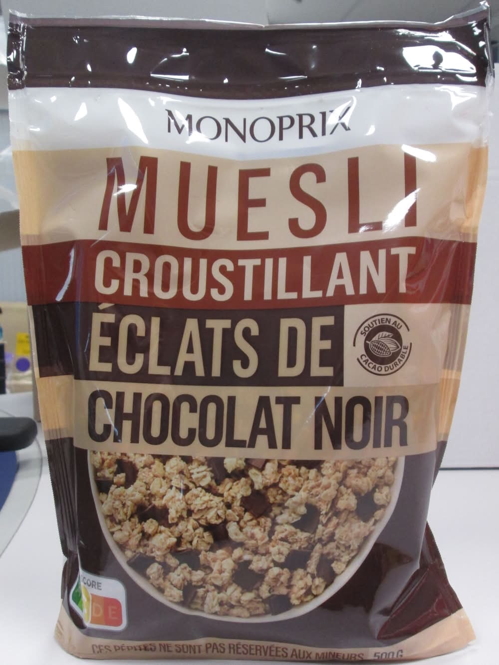 Monoprix - Croustillantes éclats, chocolat noir (500g)
