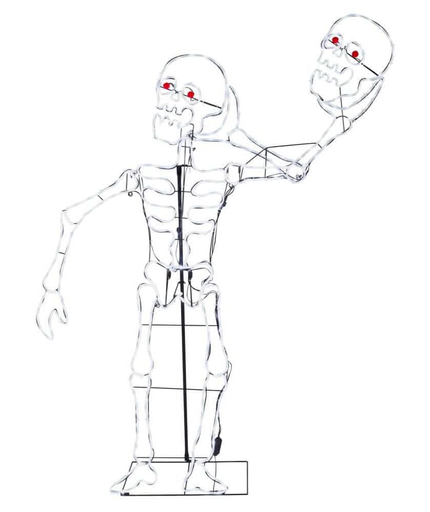 Home Accents Holiday 6 Ft. Halloween Classics Led Skeleton Silhouette H41