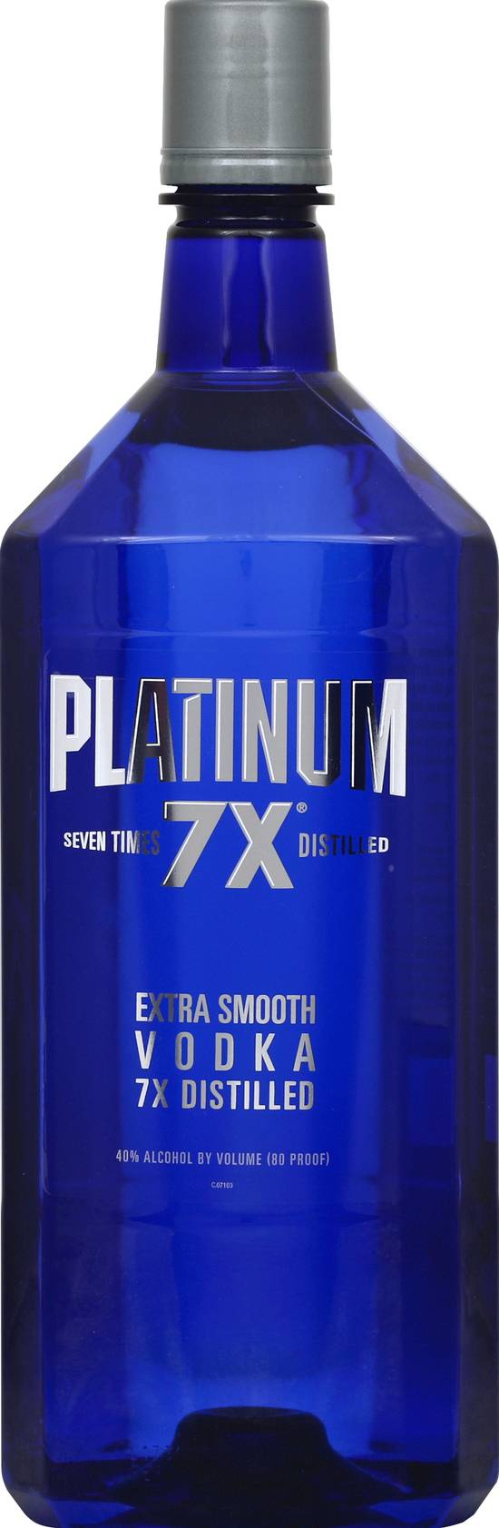 Platinum 7x Extra Smooth Distilled Vodka (1.75 L)