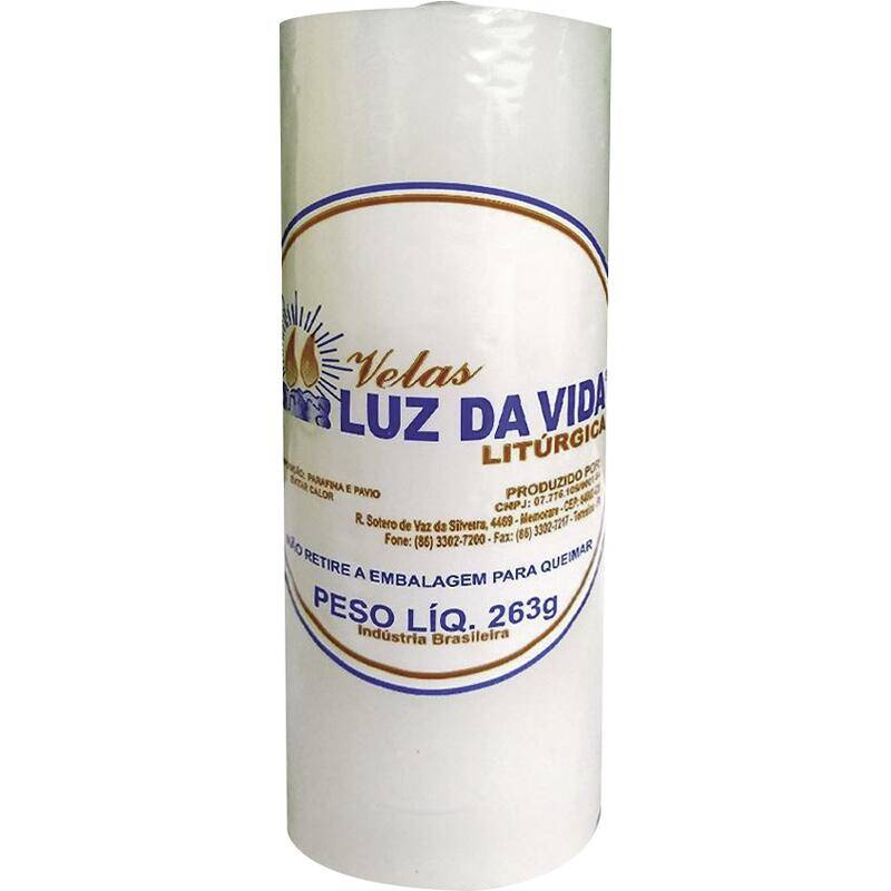 Luz da vida vela litúrgica (branca)