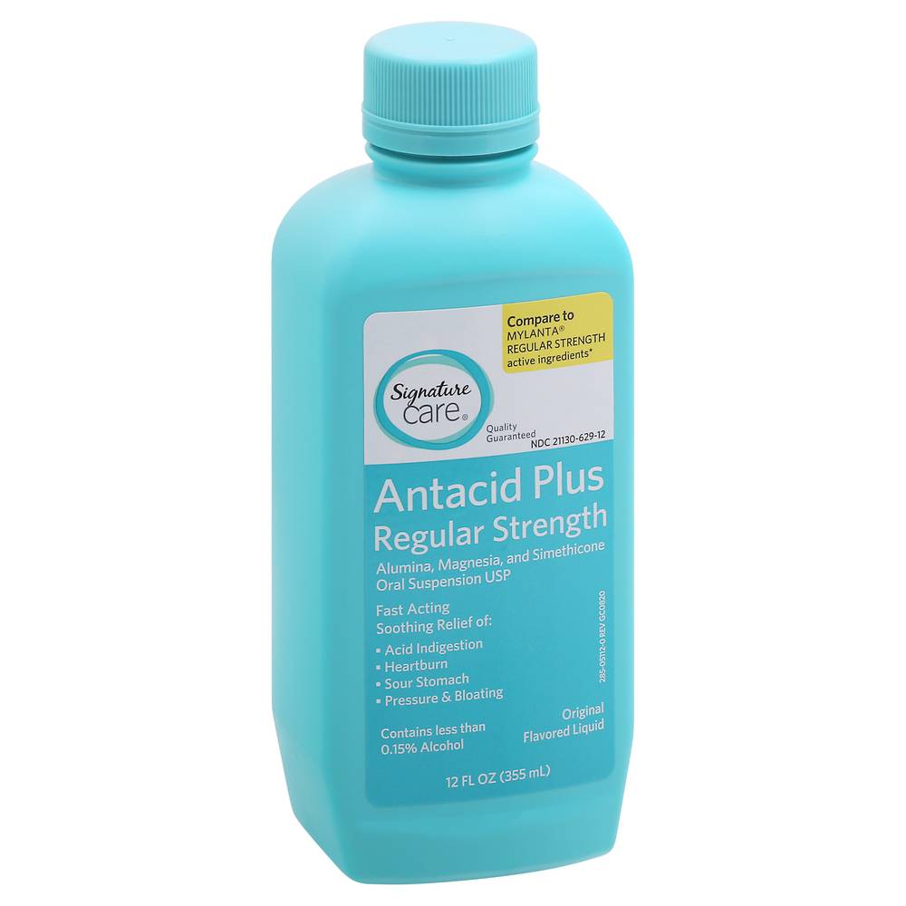 Signature Care Antacid Plus Liquid (12 oz)