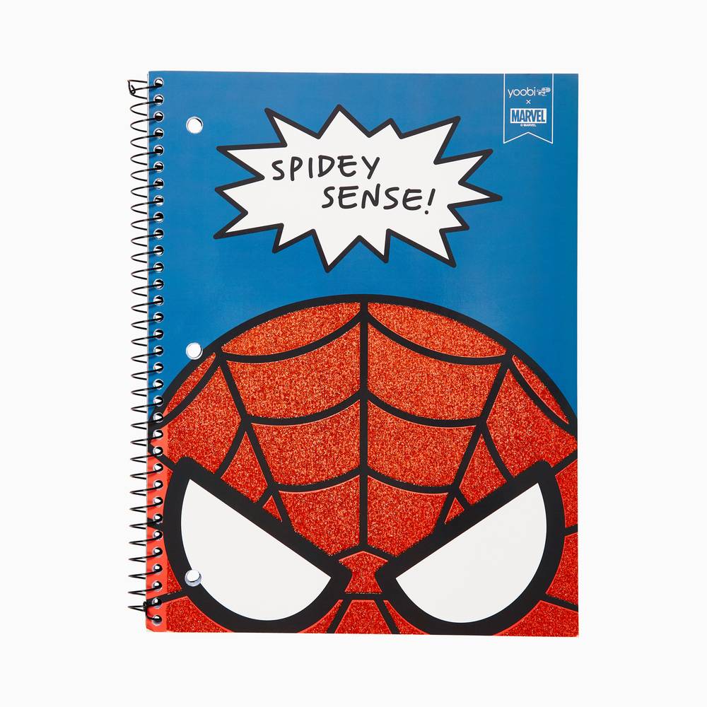 Yoobi X Marvel 1 Subject Notebook, Spiderman