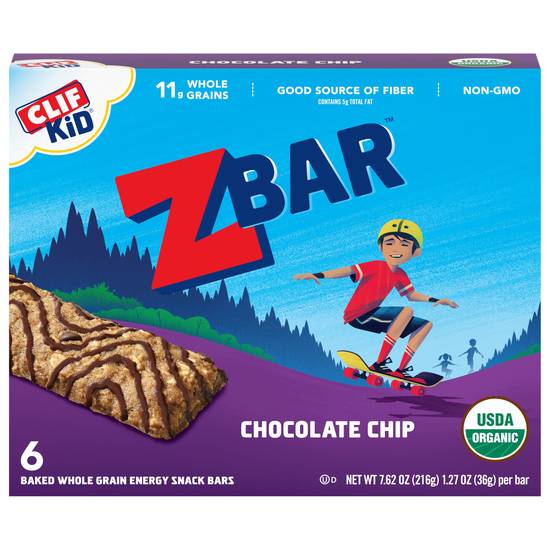 Clif Kid Zbar Energy Snack Bars (6 ct ) (chocolate chip)