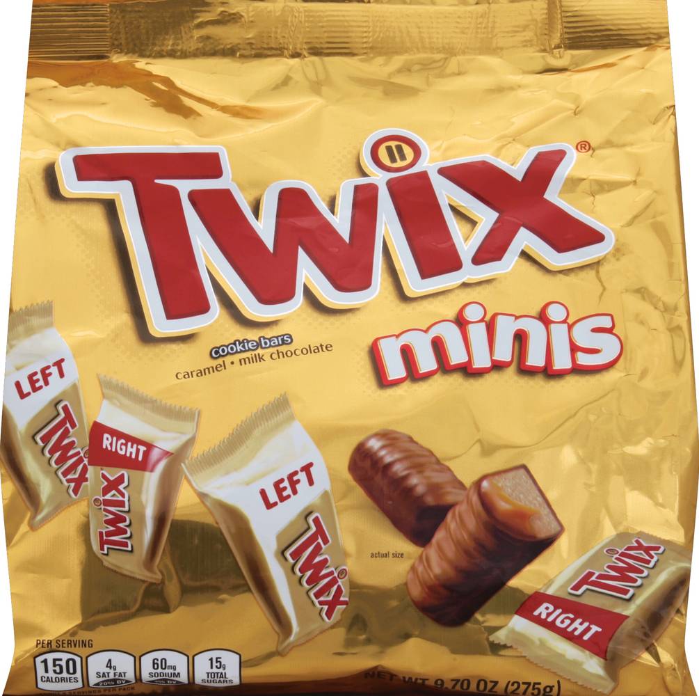 Twix Minis Bars Caramel & Milk Chocolate Cookie Bars (9.7 oz)