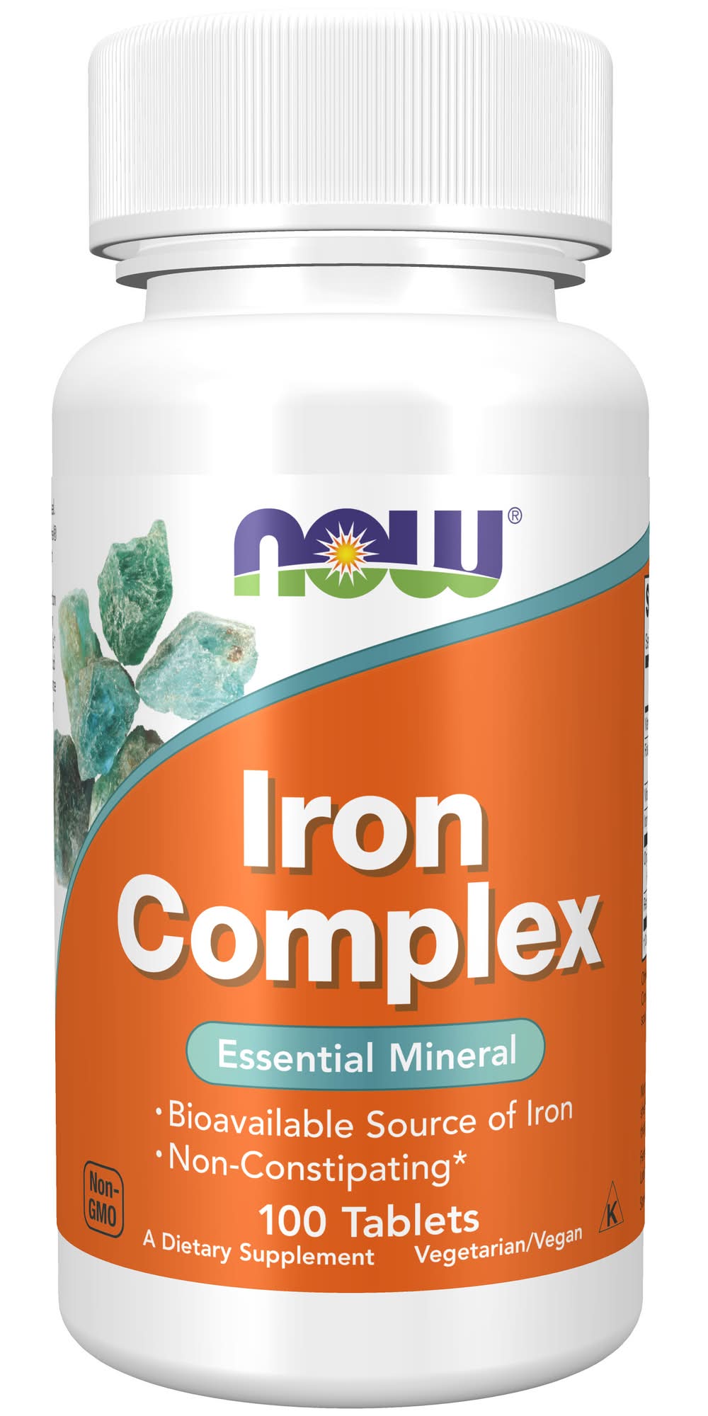 NOW Iron Complex Vegetarian (3.52 oz, 100 ct)