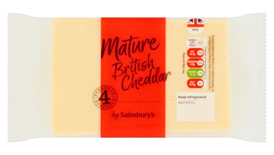 Sainsbury's Mature British Cheddar Cheese (400g)