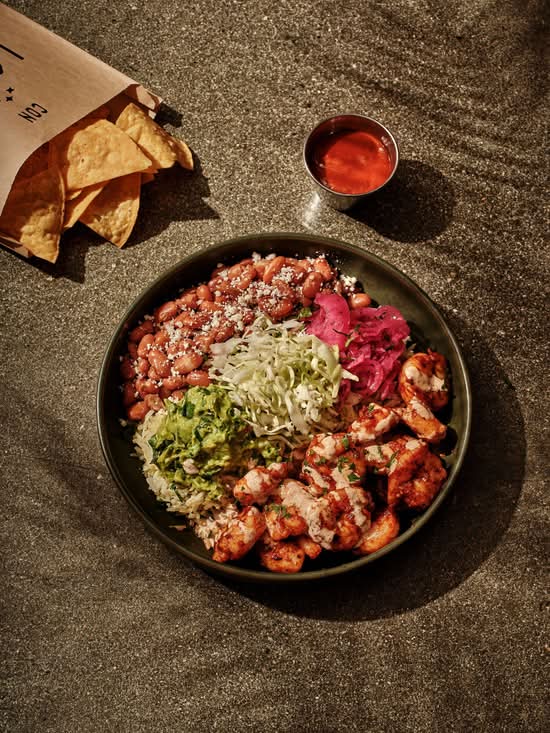 Spicy Garlic Shrimp Bowl