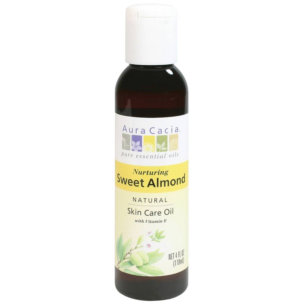 Sweet Almond Oil With Vitamin E - Nurturing Natural Skin Care Oil (4 Fluid Ounces)