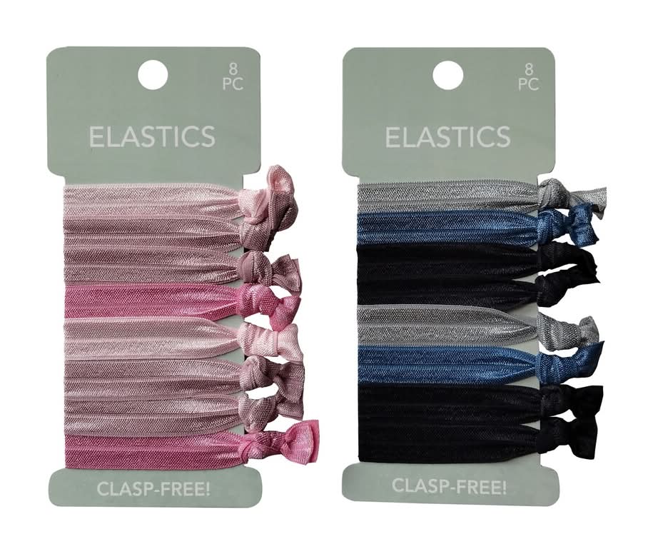 Elastic Hair Ties, 8 pk.