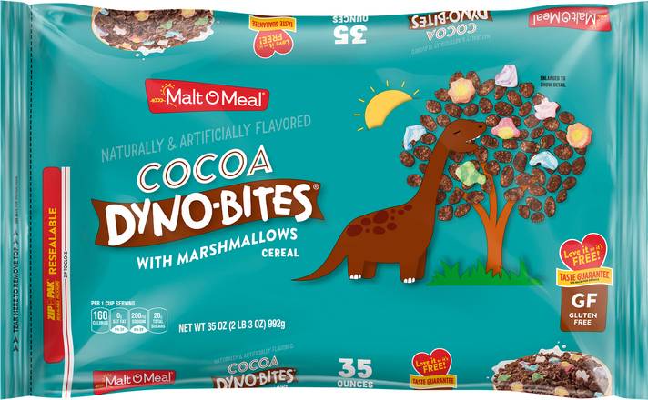 Cocoa Dyno-Bites With Marshmallows Cereal