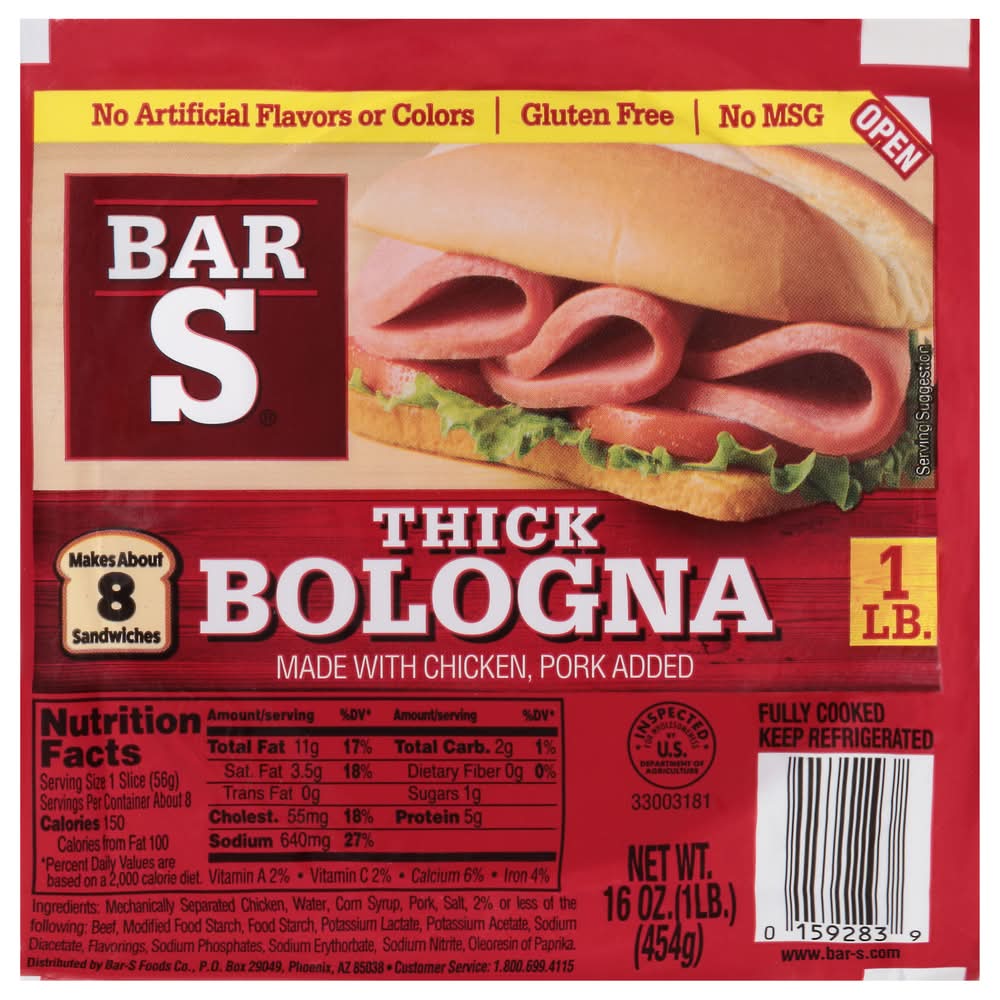 Bar-S Thick Bologna (16 oz)