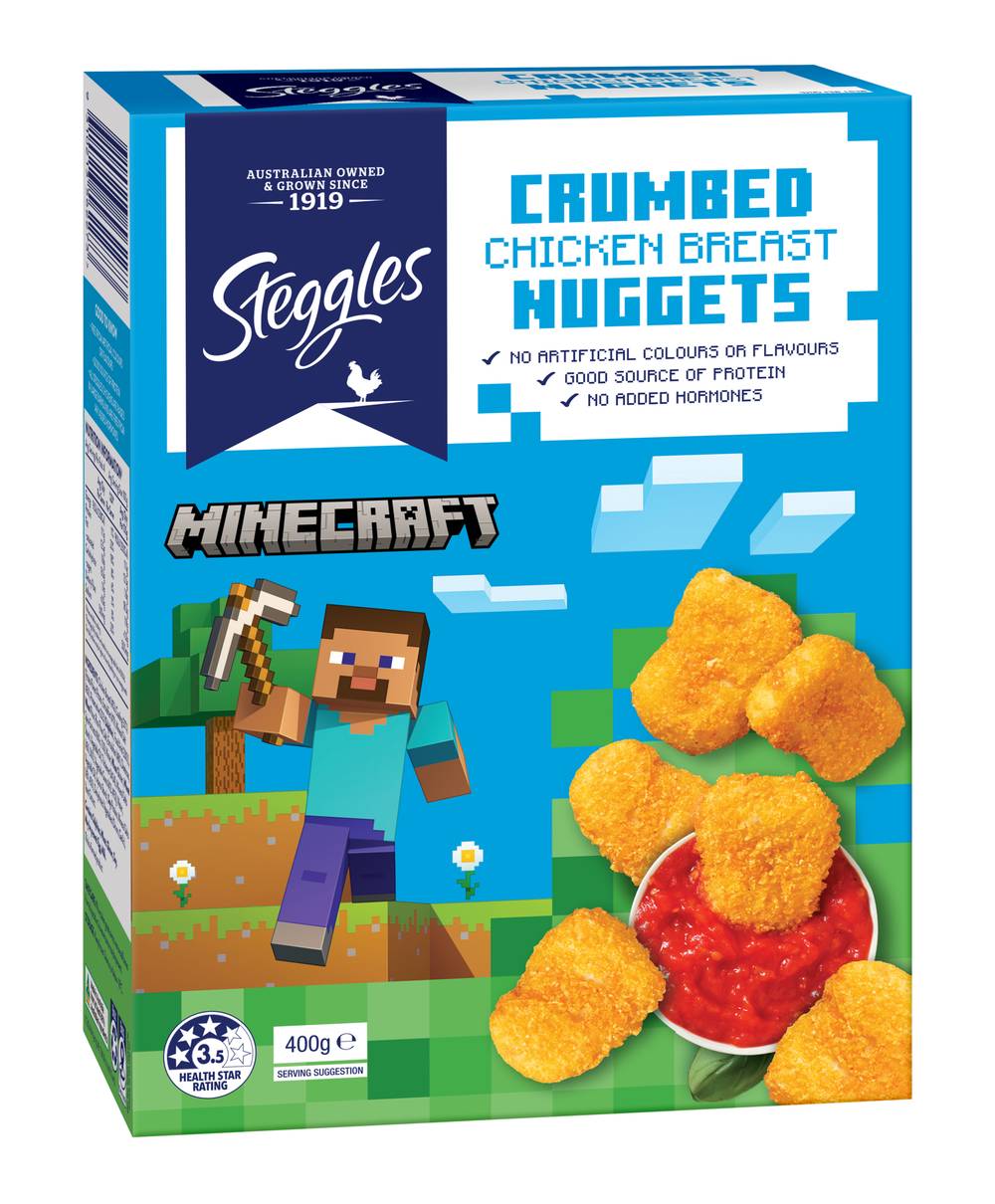 Steggles Frozen Crumbed Chicken Breast Nuggets (400g)