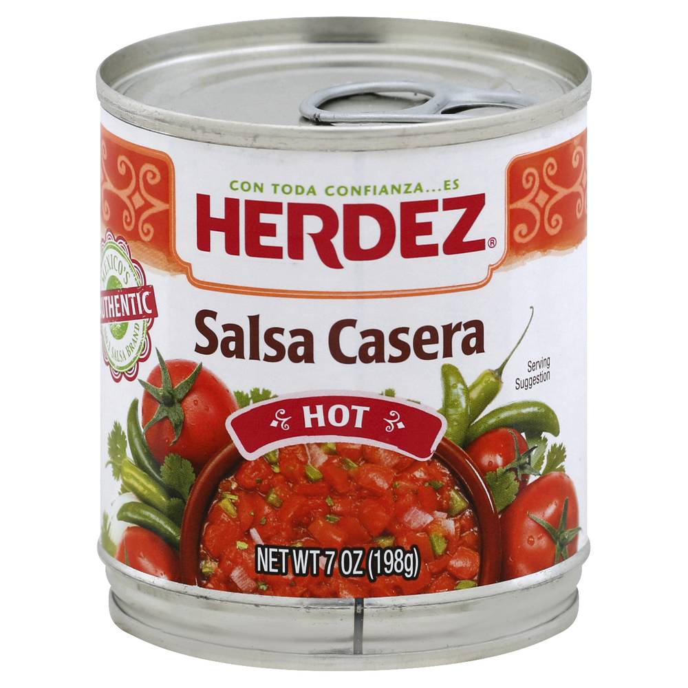 Herdez Salsa Casera, Hot (7 oz)