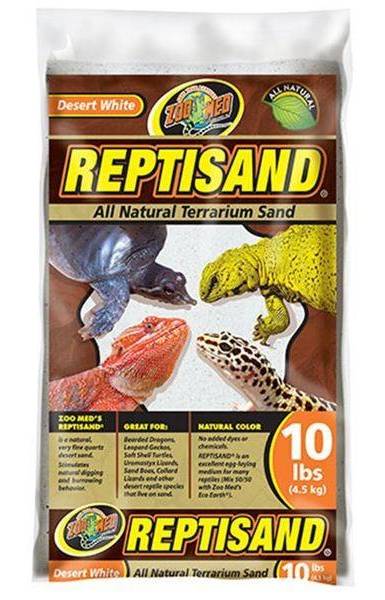 Zoo Med All Natural Terrarium Sand, White (10 lbs)