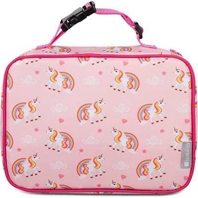 Bentology Lunch Box for Girls - Kids Insulated Lunchbox Tote Bag Fits Bento Boxes- Unicorn