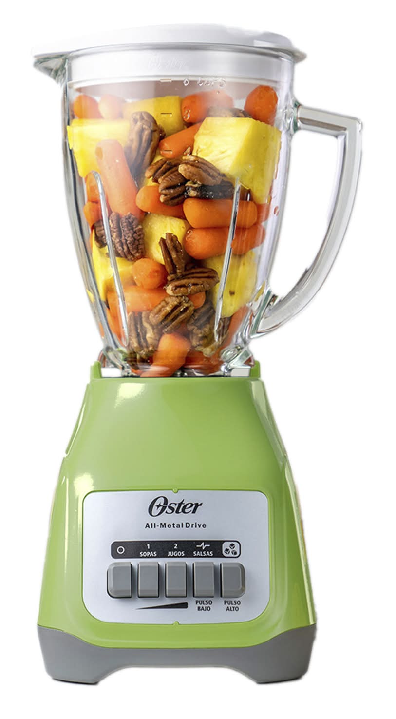 Oster · Licuadora teclas kiwi vidrio