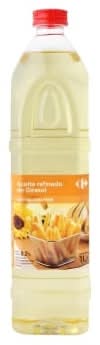 Aceite refinado de girasol especial para freír Carrefour 1 l.