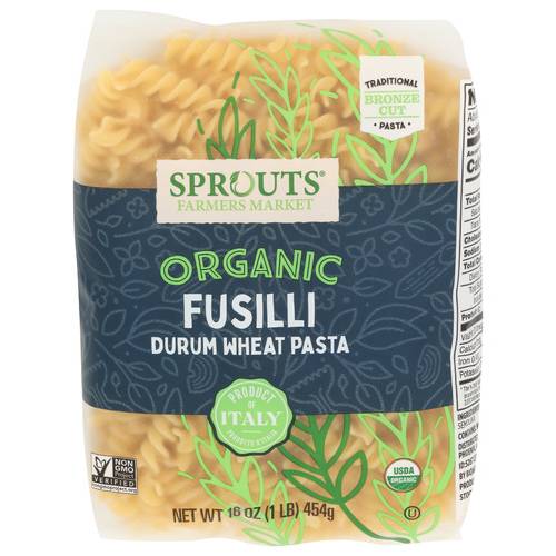 Sprouts Organic Fusilli Pasta