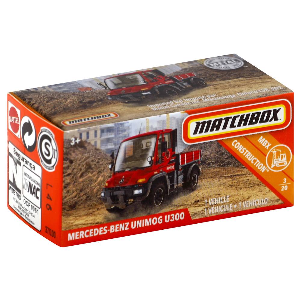 Matchbox Mbx Construction Mercedes-Benz Unimog U300 Ages 3+ (1.58 oz)