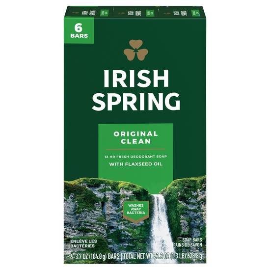 Irish Spring Original Clean Soap Bars