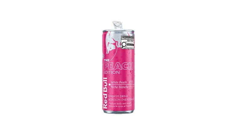 Peach Red Bull Energy Drink, 250 ml 110 cals
