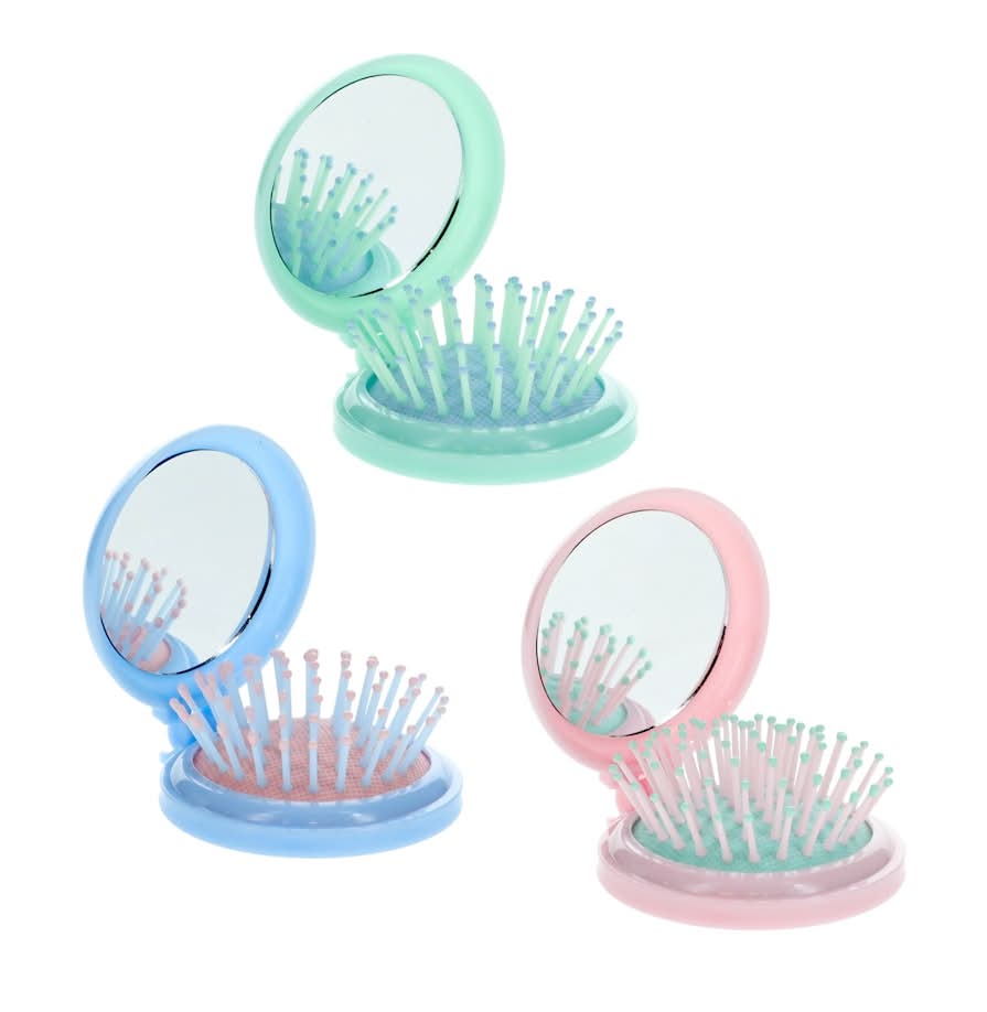 Compact Brush with Mirror